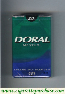 Doral Splendidly Blended Menthol cigarettes soft box